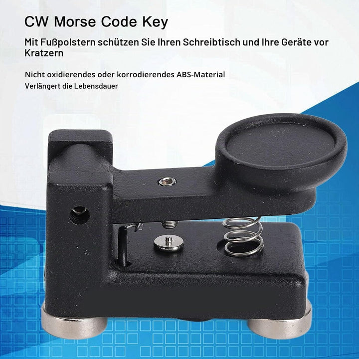CW Manual Key Morse Code Morsetaste, Morsecode Key Magnetic Adsorption Base Morse Code für Kurzwelle