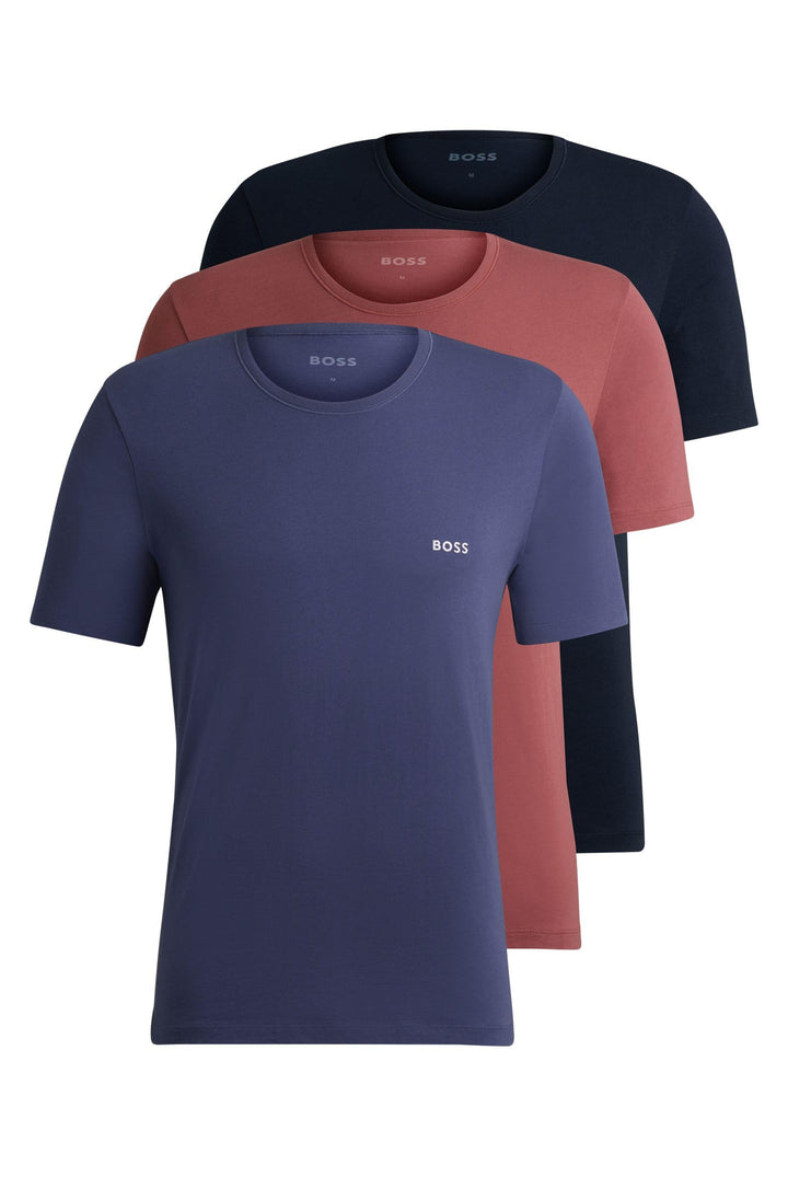 BOSS Herren TShirtRN 3P Classic Dreier-Pack T-Shirts aus Baumwolle mit Logo-Stickerei M Open Miscell