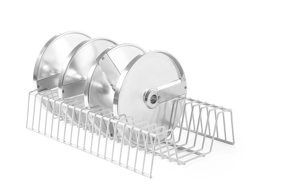 HENDI Regal, für 18 Schneidscheiben, geeignet für Geschirrspüler, 400x250x(H)90mm Rack for 18 vegeta