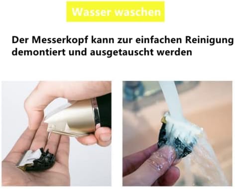 Pet Hundeschermaschine Profi, Elektrische Schermaschine Hundetrimmer Kit mit 4 Führungskämmen Barttr