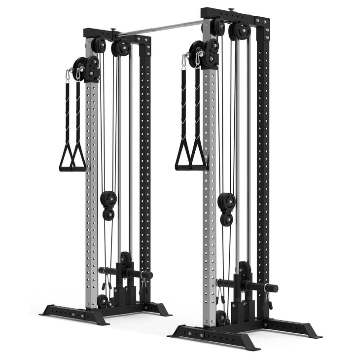 Train Hard® Bodenmontage Latzugturm, Kabelzuganlage, Seilzugstation zur Brandneues Modell 2024 B:1F0