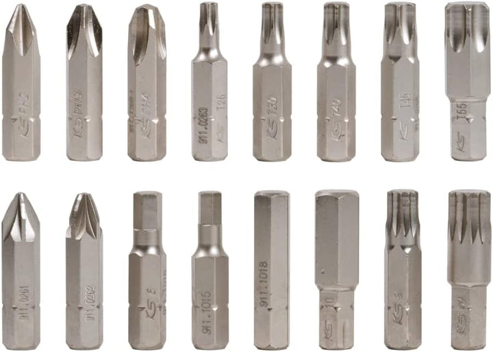 Ks Tools 515.2000 Schraubendreher-Set mit Bits, 18-teilig, Weiss