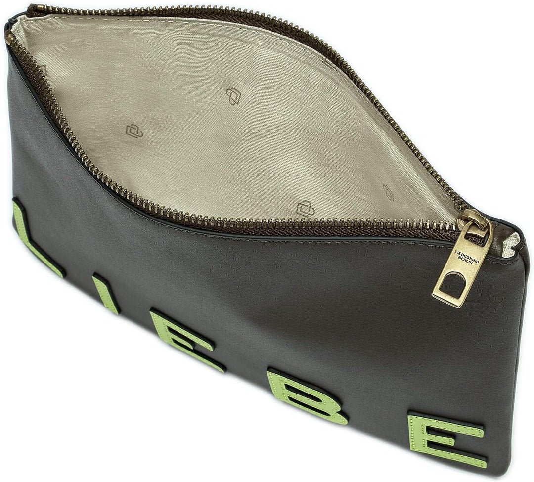 Liebeskind Damen Pouch Accessories M Nori Green, Nori Green