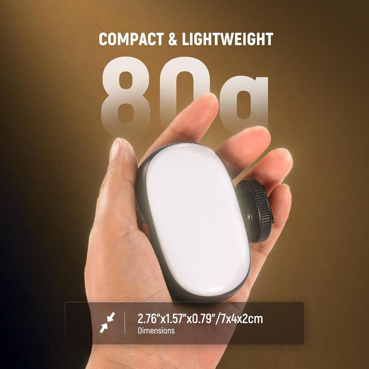 NEEWER BASICS Selfie Licht, Tragbares Handy Videolicht, 3W Clip on kleine LED Videoleuchte, Cold Sho
