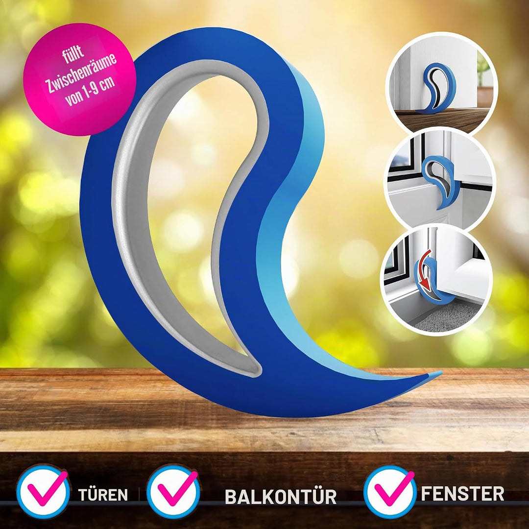 Stoppy, Stoppi, Fensterstopper, Türstopper, Türkeil, Türhaken, Fensterklammer, 12er Set (erhältlich