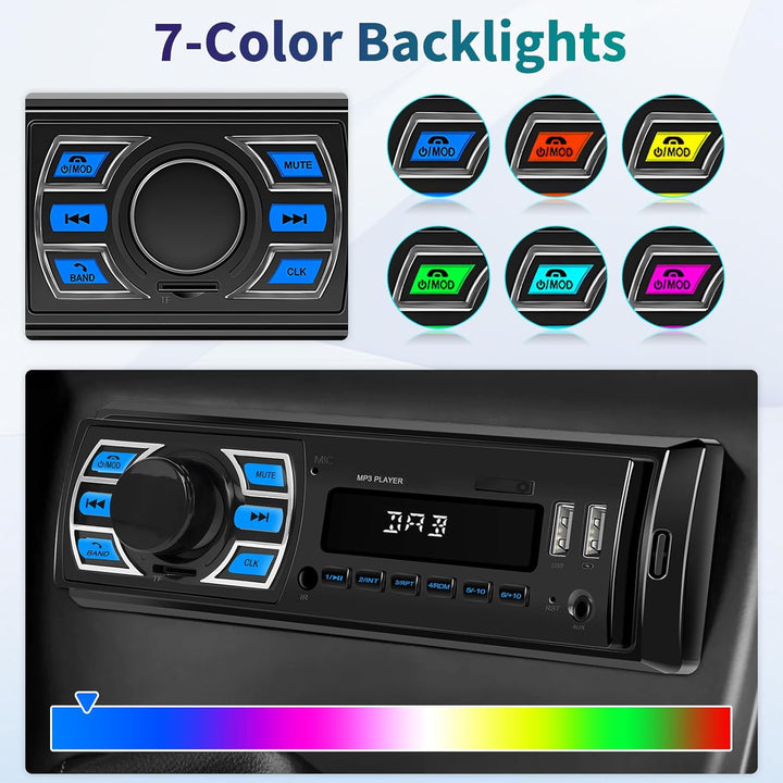 DAB/DAB+ 1Din Autoradio Bluetooth Freisprecheinrichtung, Hikity Auto MP3 Player Unterstützung für da