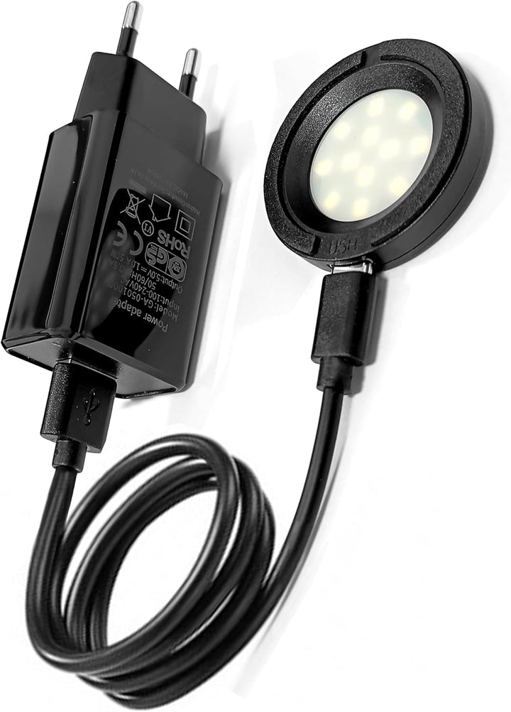 LED Schnellladelampe Smart für Solar Uhren Ladegerät mit USB-Anschluss & Netzadapter