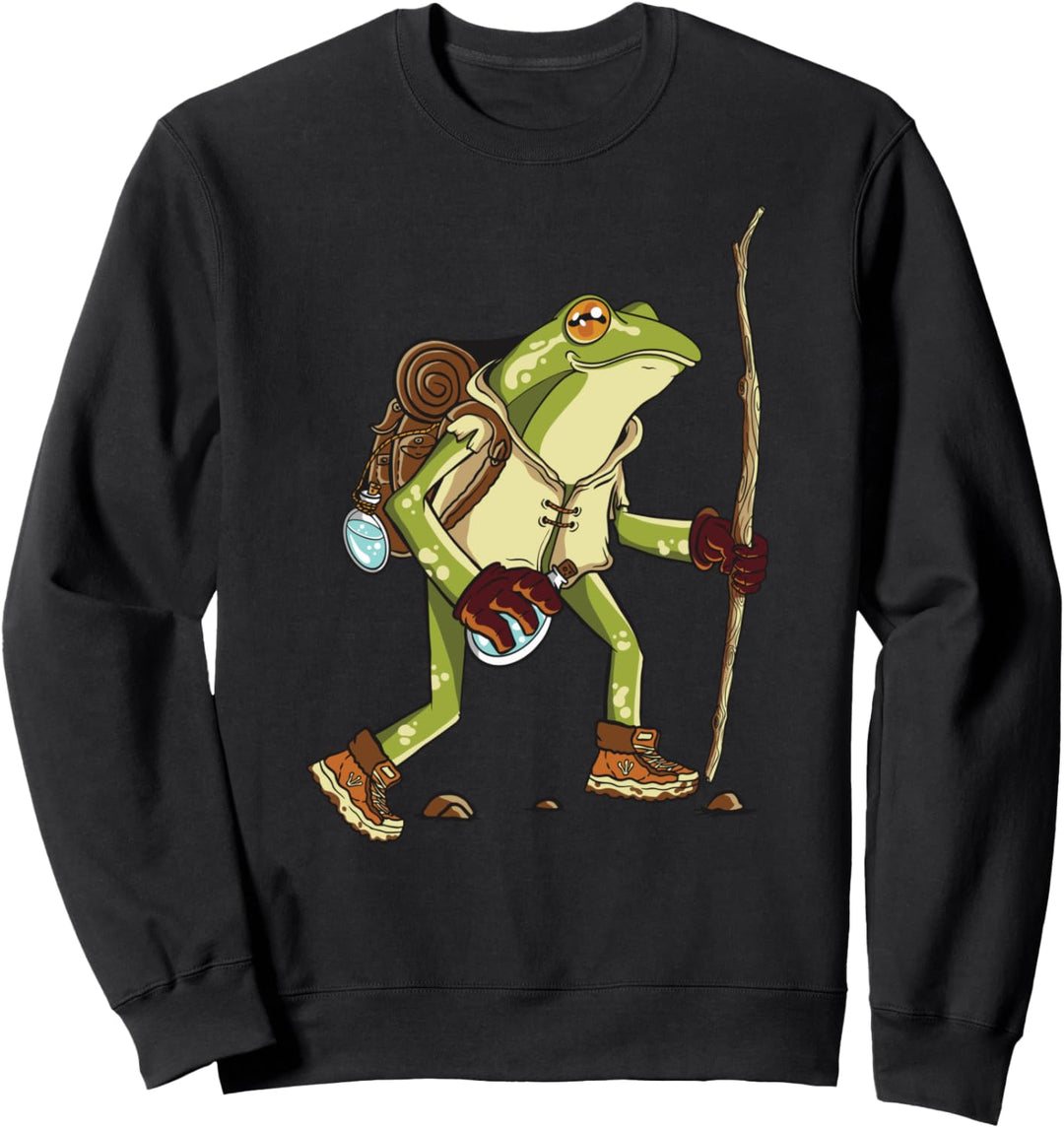 Berge | Wandern | Natur | Berg | Im Freien | Frosch Sweatshirt