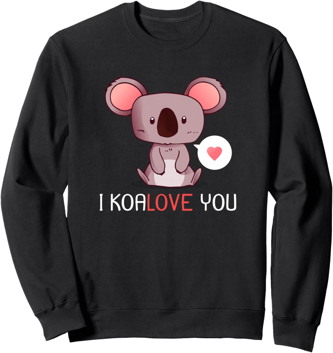 Niedlicher Koala mit Herz für Mama Sweatshirt