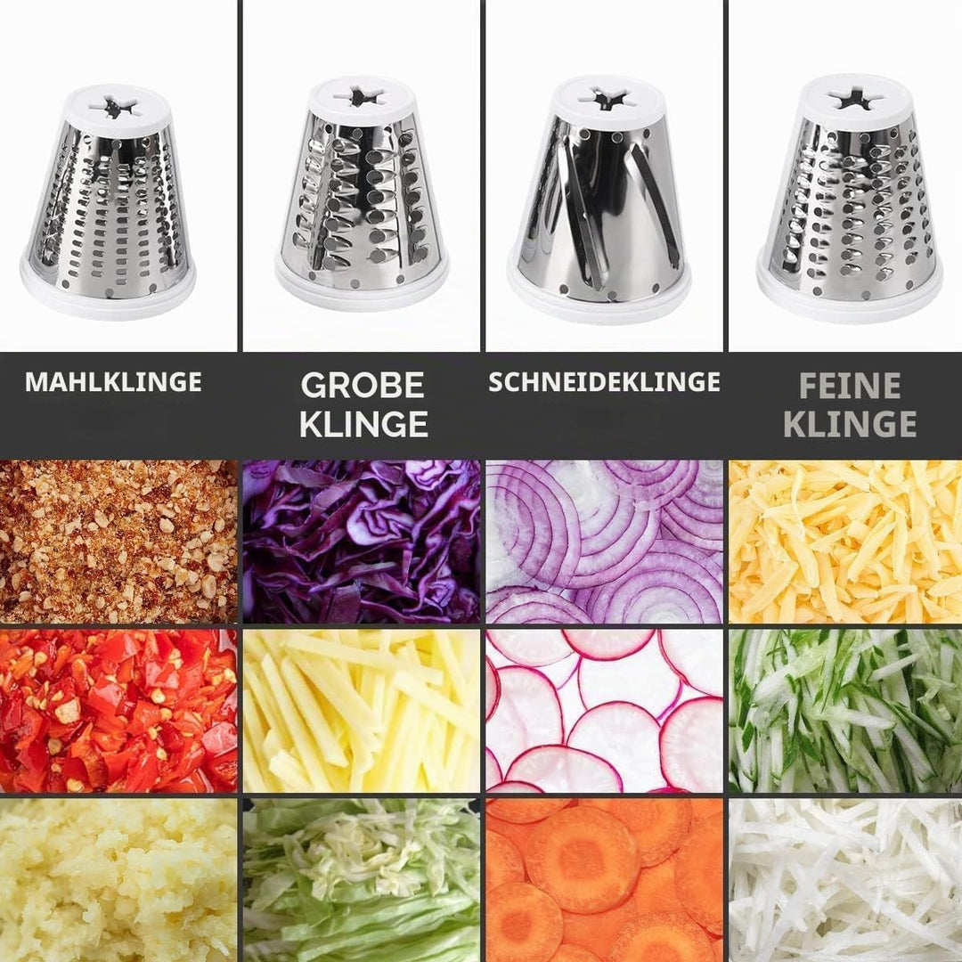 Slicer Shredder Aufsätze für ZACME Zubehör,Käsereibe, Edelstahl Gemüse Schneider für ZACME Zubehör,A