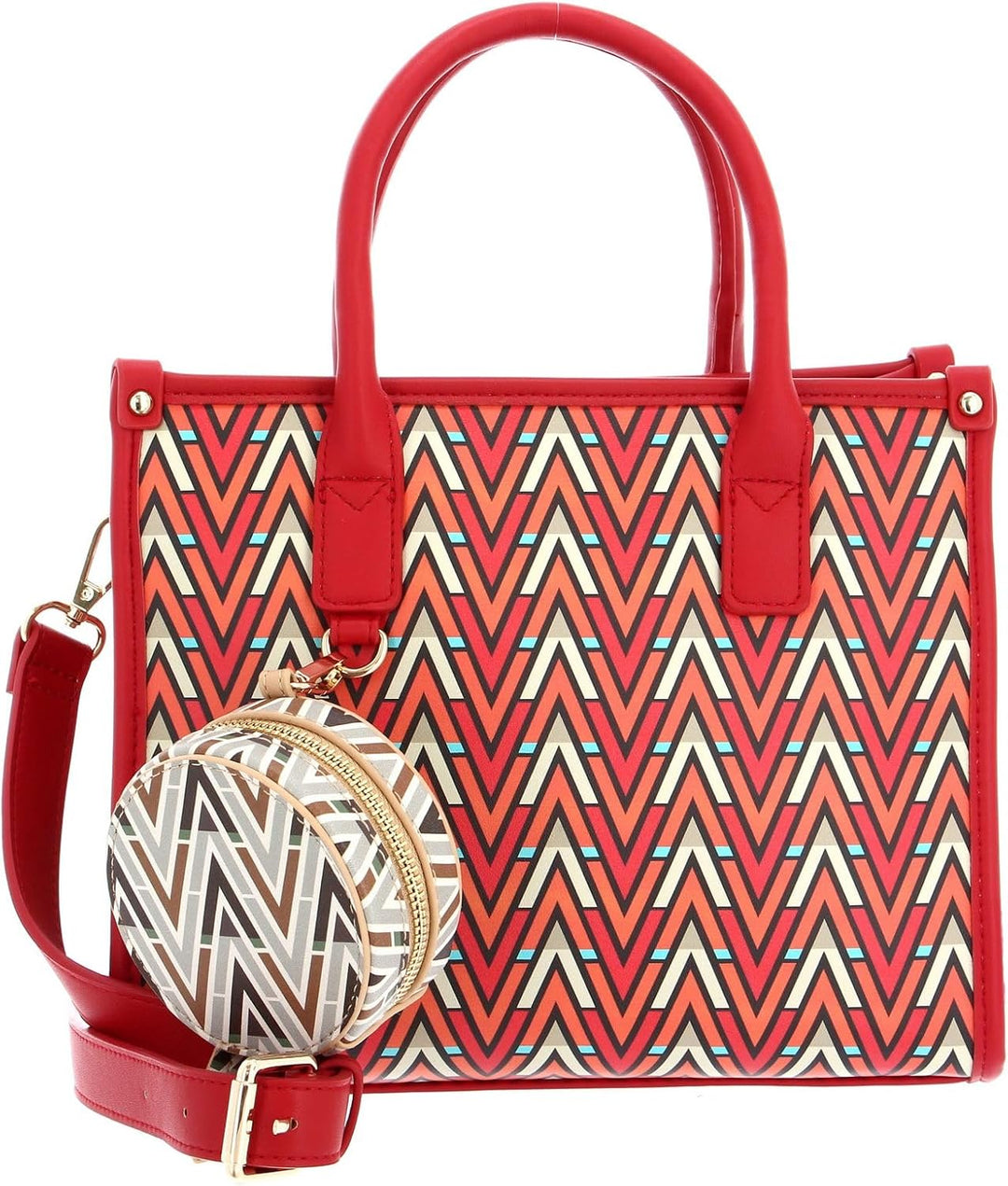 VALENTINO Bags Tonic - Handtasche 26 cm Rosso / Multicolor, Rosso / Multicolor