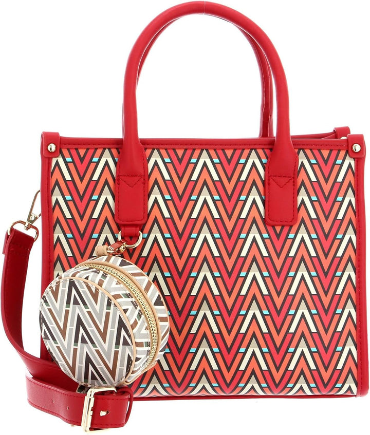 VALENTINO Bags Tonic - Handtasche 26 cm Rosso / Multicolor, Rosso / Multicolor