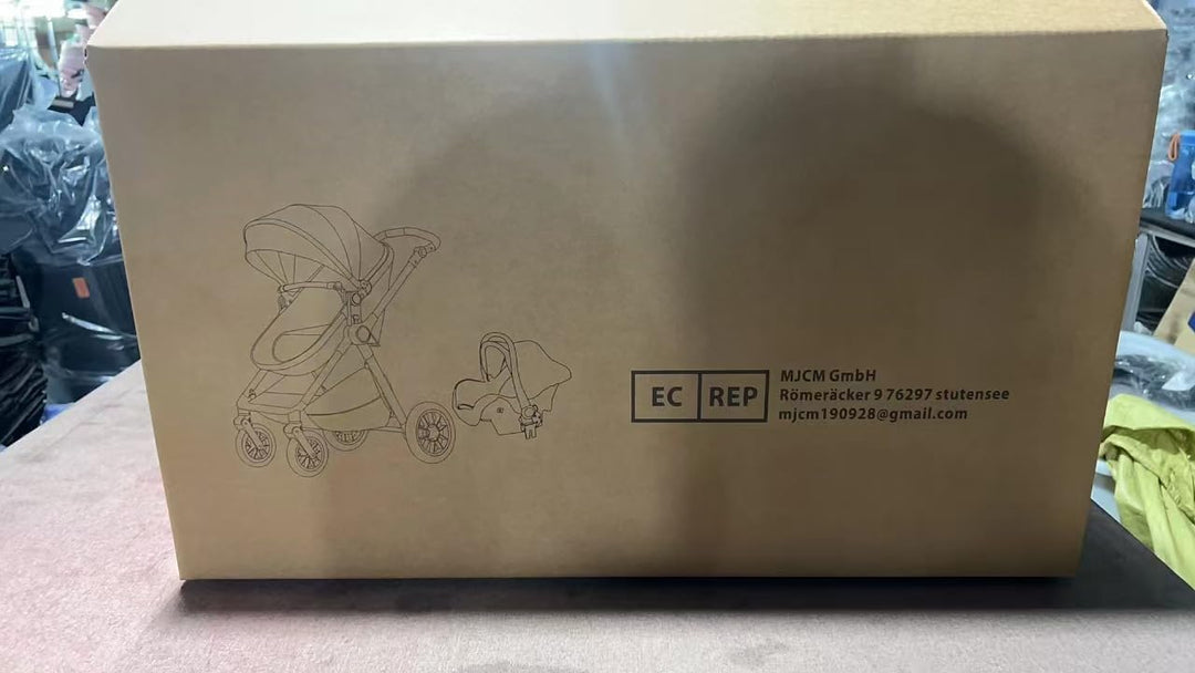 BEBBY 3-in-1 Kinderwagen KombiKinderwagen-Set 2-in-1 Buggy faltbar Luxus Hochlandschaft Neugeborenes