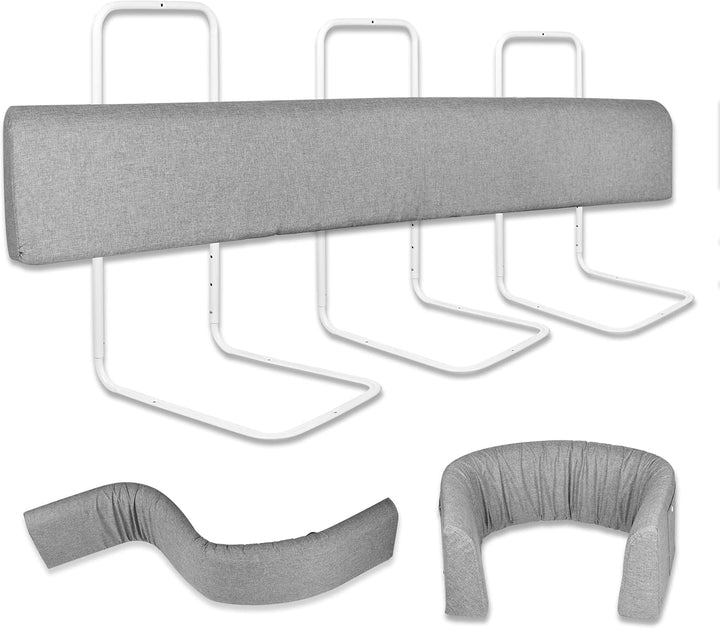 Froadp 180 cm Kinder Bettkantenschutz Set Höhenverstellbar Kinderbettgitter rutschfeste Rausfallschu