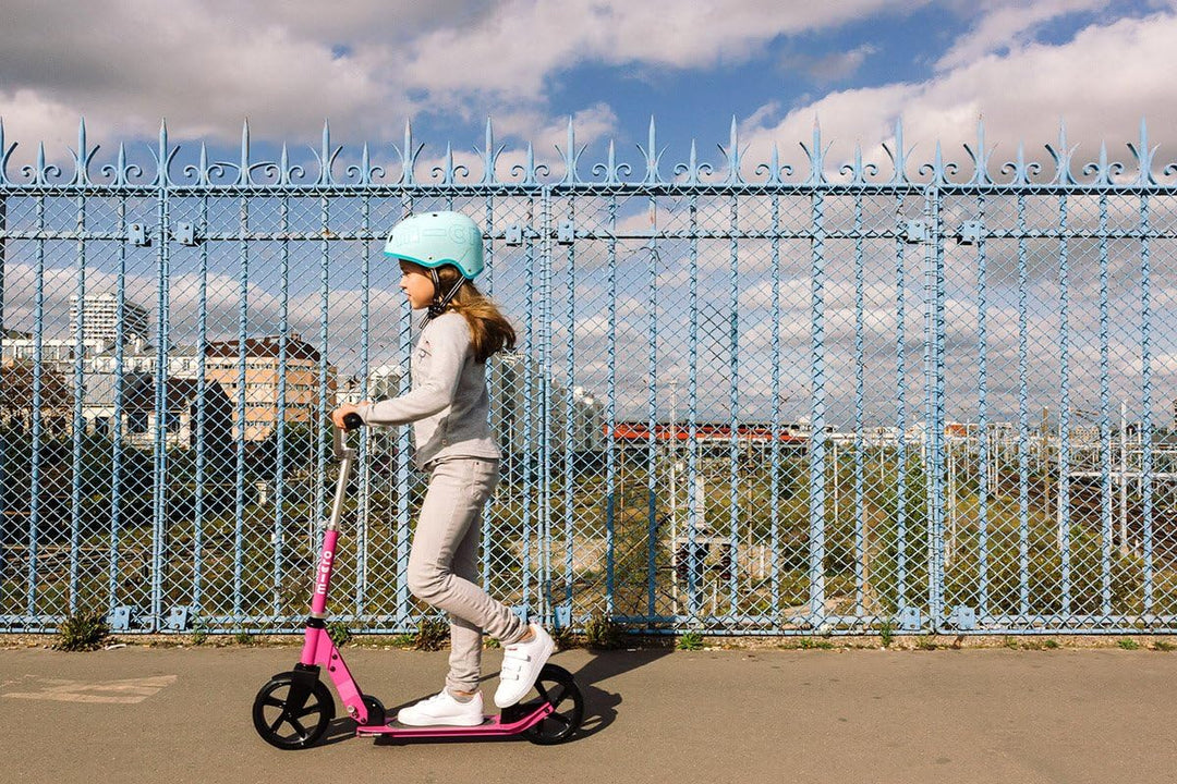 Micro Roller | Cruiser Kinderroller | Lenker verstellbar | leicht | faltbar | Jungen & Mädchen rose,