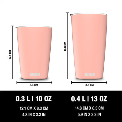 SIGG - Kaffeebecher Neso Pure Ceram - Mit Tritan-Deckel - Spülmaschinenfest - Federleicht - BPA-frei