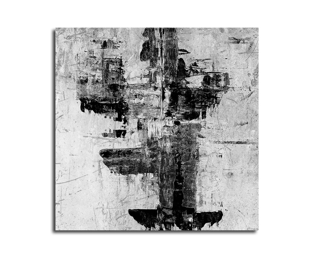Paul Sinus Art Modernes Wandbild Abstrakt050_60x60cm Abstrakte Kunst Kunstdruck auf Leinwand Zeitlos