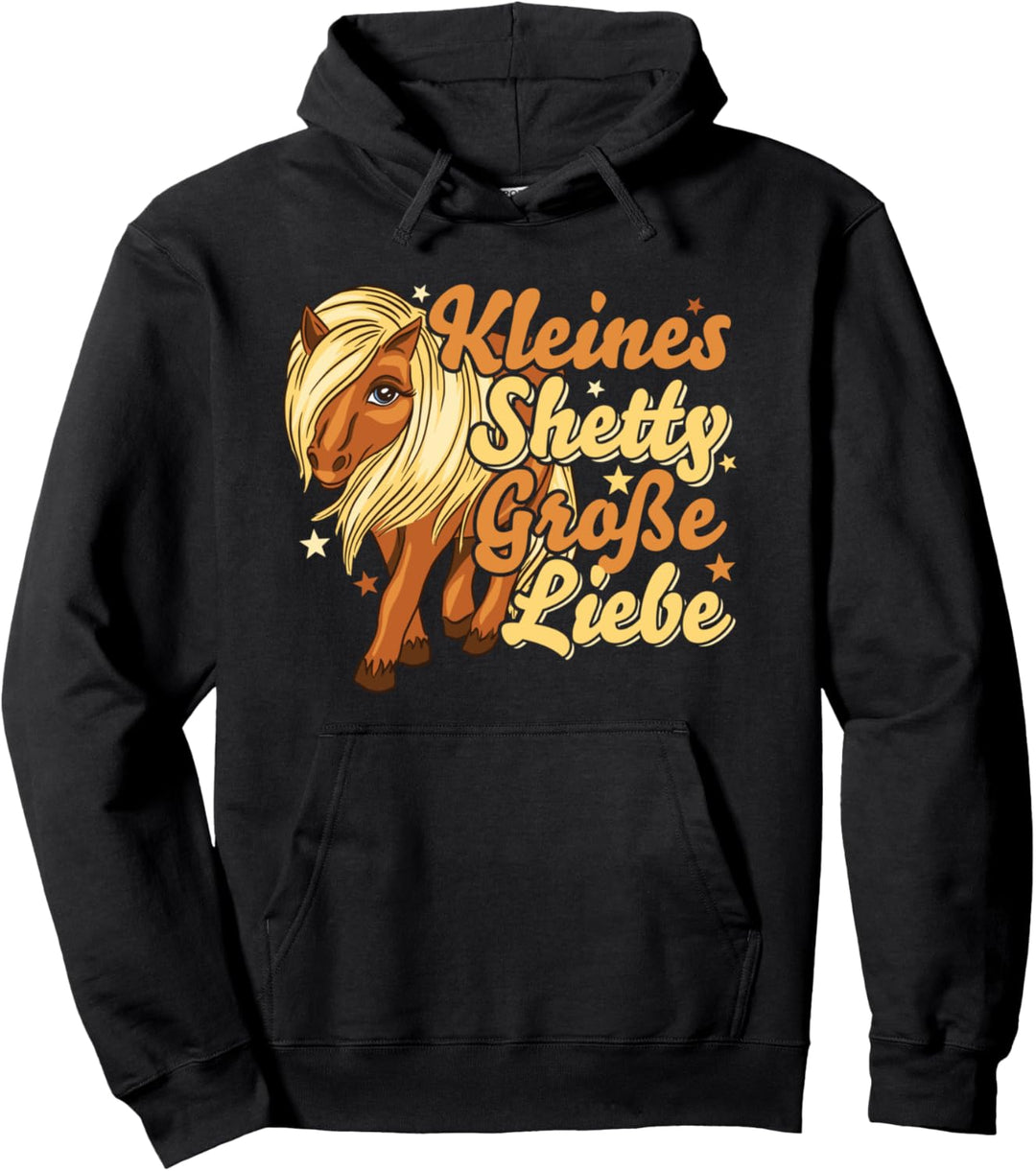 Shetty Shetland Pony Pferd Reiterin Damen Mädchen Geschenk Pullover Hoodie