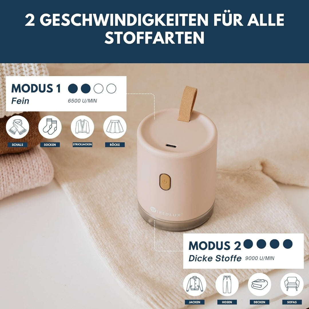 Fusselrasierer elektrisch – Fusselentferner & Entfussler für Kleidung, kompakt & tragbar – wiederauf