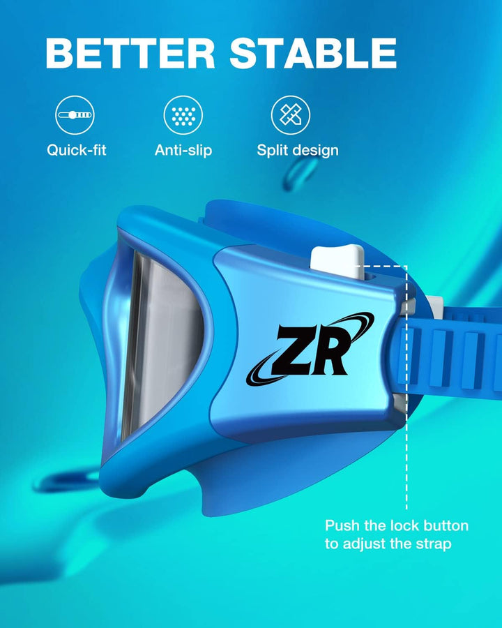 ZIONOR G1 - Polarisierte Schwimmbrille für Unisex und Erwachsene und Damen, beschlagfrei, 100% UV-Sc