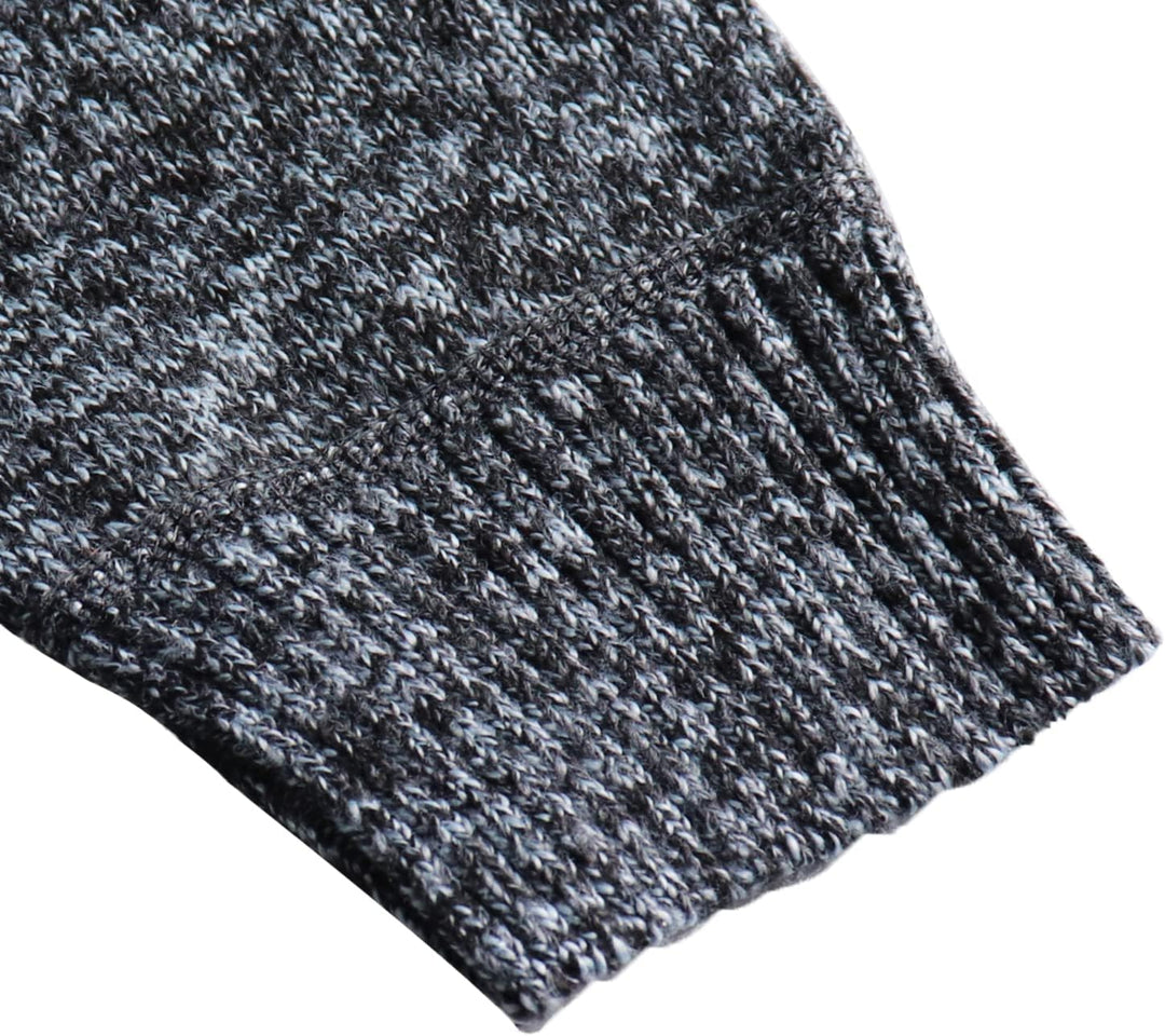 YAOHUOLE Strickjacke Herren Langarm Pullover Herren Langarm Cardigan Zopfmuster Grobstrick Strickjac