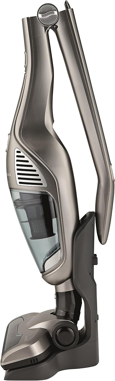 GRUNDIG VCH 9832 VCH9832, 2 in 1 Akku-und Handstaubsauger, Grau, 115 W, 0.5 liters, 75 Minuten kabel