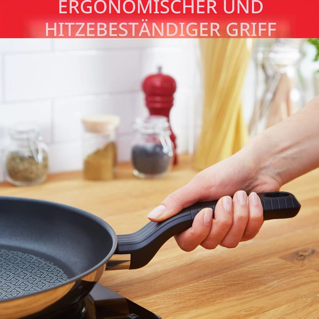 Tefal Comfort Max Bratpfanne 20 cm, Induktion, Antihaftbeschichtung, hochwertiger Edelstahl, Tempera