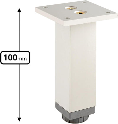 ALUSFERA Möbelfüsse - Metall Tischbeine Höhenverstellbar - Möbelfüsse Verstellbar - Füsse für Möbel