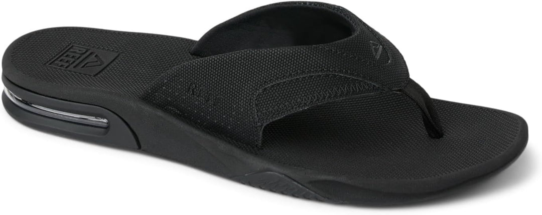 Reef Herren Fanning Zehentrenner 36 EU Schwarz All Black Alb, 36 EU Schwarz All Black Alb
