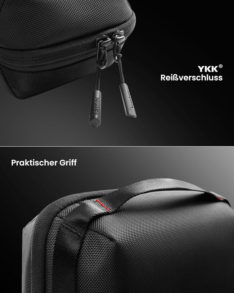 tomtoc Zubehörtasche Kabeltasche, Elektronik Tech Pouch Laptop Zubehör Organizer Tasche Cable Bag Re
