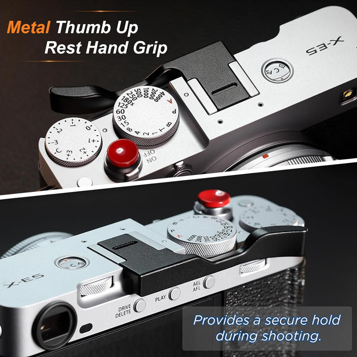 Haoge THB-XE5-B Daumen-Up-Griff für Fujifilm XE5 Kameragehäuse, digitales Zubehör, Metall, Blitzschu