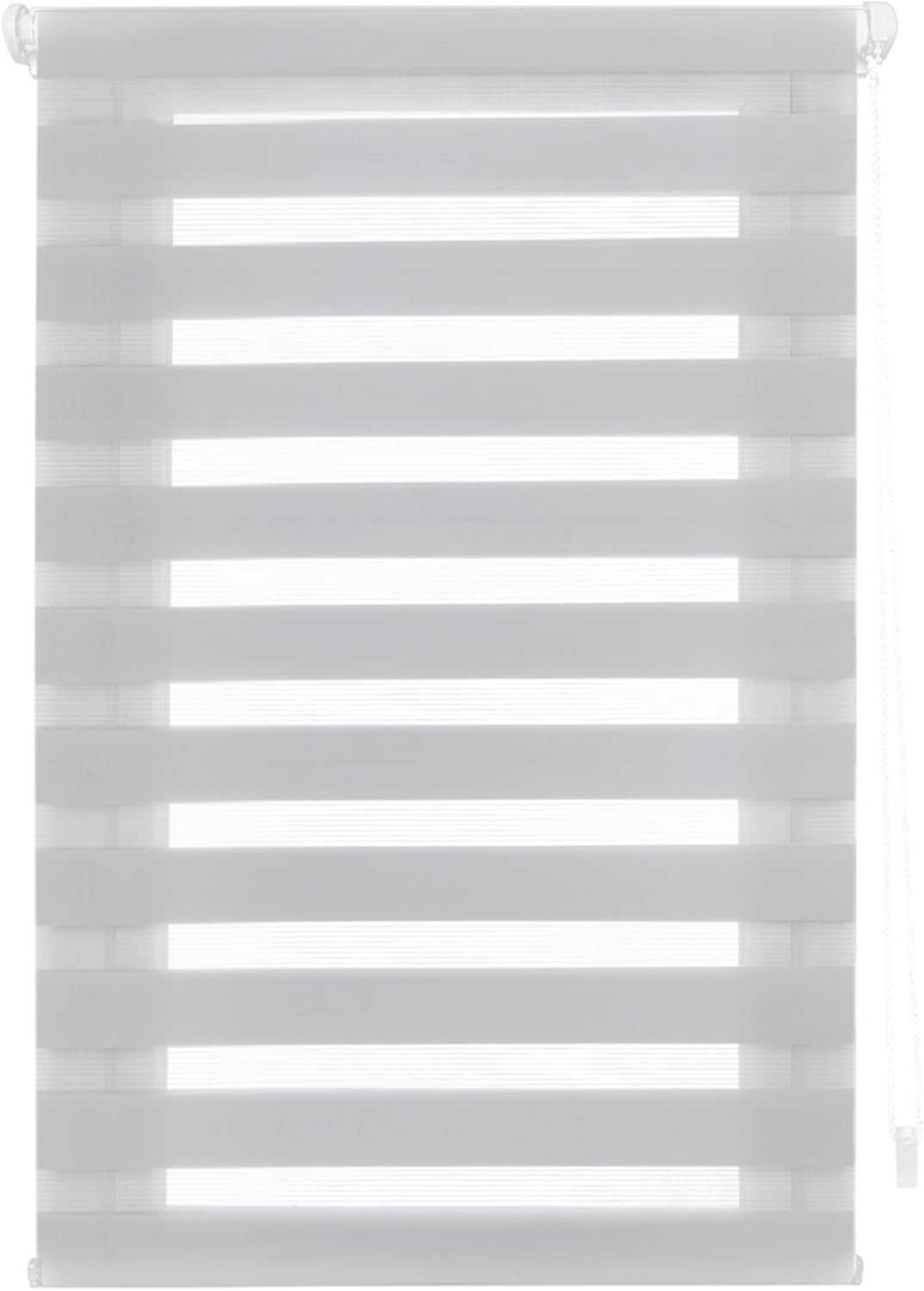 Blindecor - Indus doppelrollo klemmfix ohne bohren - duo rollo klemmfix Silbergrau - 80 x 150 cm (Br