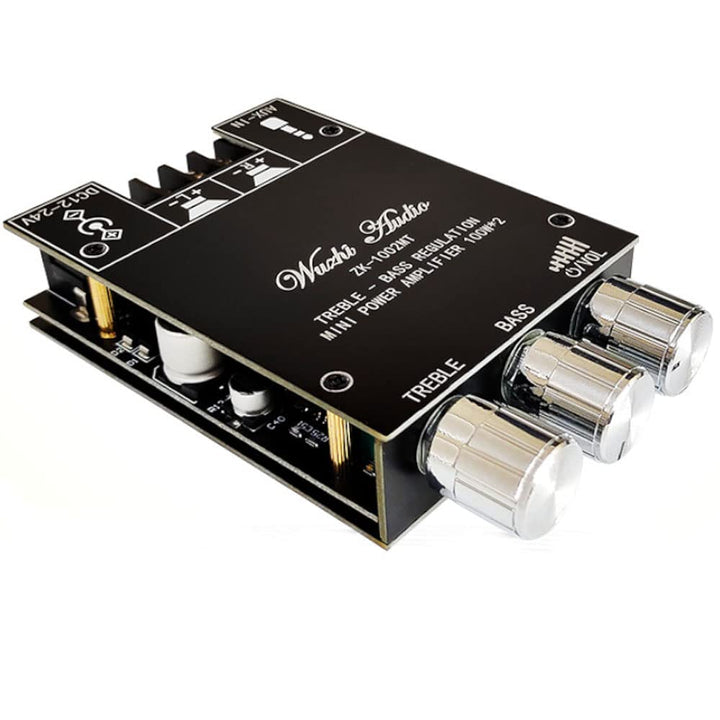 WANGCL Bluetooth HiFi Stereo 2.0 TPA3116D2 2x100W Bass und Treble Control Digital Power Amp