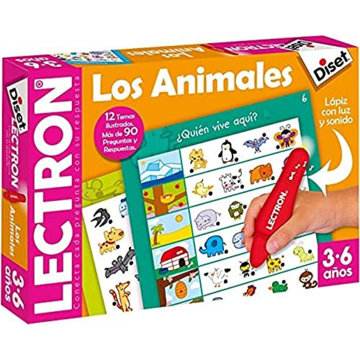 Diset 63883 Tiere Spielzeug, Sortiert, 39x27x5,3 Lernspiel, Tiere, Lernspiel, Tiere