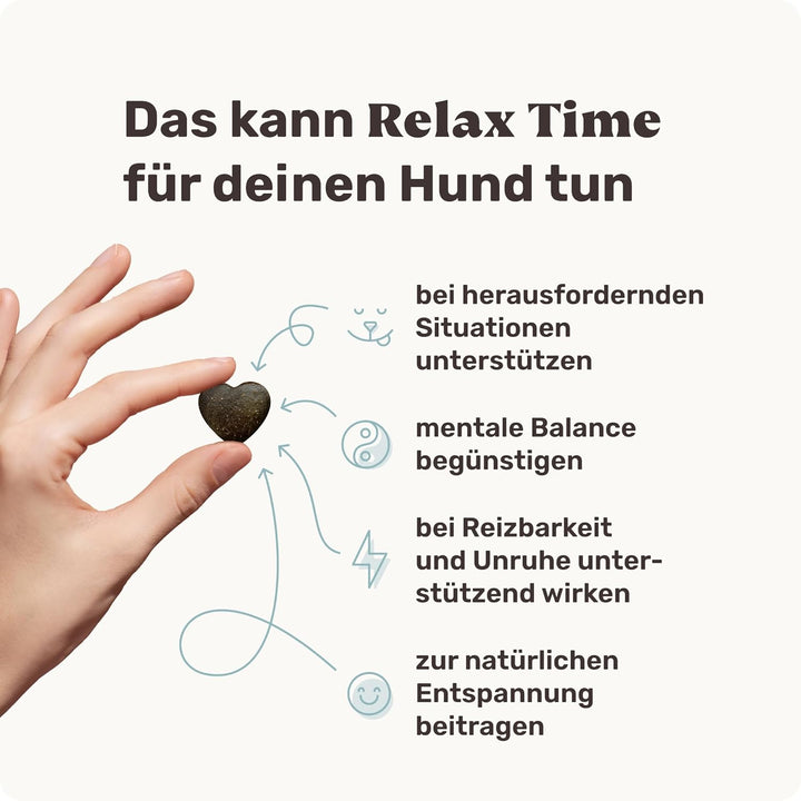 mammaly 4X Super-Sparpaket Beruhigungsmittel für Hunde Relax Time - Leckerlis mit Baldrian & Zitrone