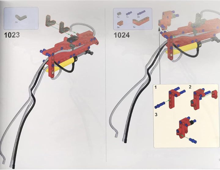Mould King 35 Pneumatik-Kits sind kompatibel mit, einschliesslich 10 Arten von technischen Pneumatik