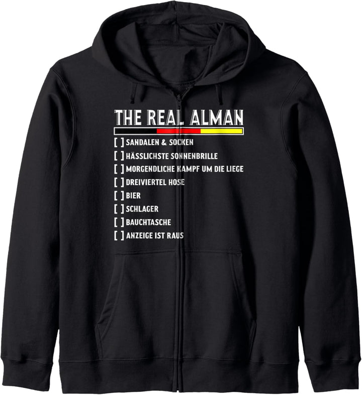 Alman Memes - Richtiger Deutscher Checkliste Alman Kapuzenjacke