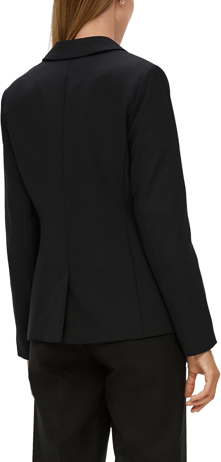 s.Oliver Blazer aus Viskosemix 36 9999_schwarz, 36 9999_schwarz