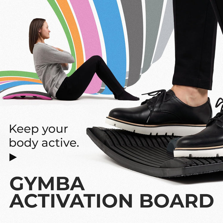 Gymba Active Board von obVus Solutions – Balance Board für Stehpult, aktives Stehen, Bauch- und Rump