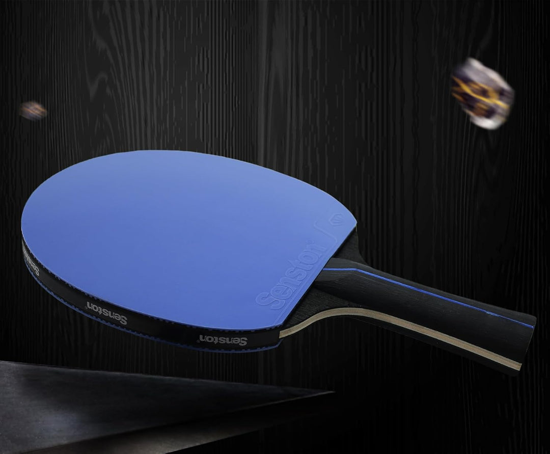 Senston Tischtennis Schläger Set, Profi 2 Tischtennisschläger und 3 Tischtennis-Bälle, Ideal für 2 S