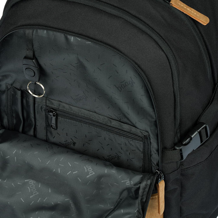 Baagl Schulrucksack für Jungen Mädchen Teenager - Skateboard Rucksack - Kinderrucksack mit Laptopfac