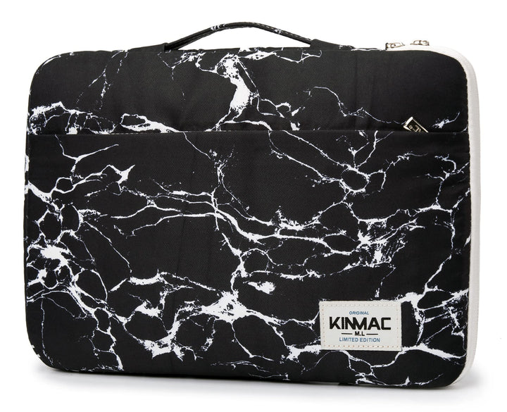 Kinmac Schwarzer Marmor-Schutz, 360 ° wasserdicht, 30.5 cm,33.8 cm (12 Zoll) Laptop-Tasche mit Griff