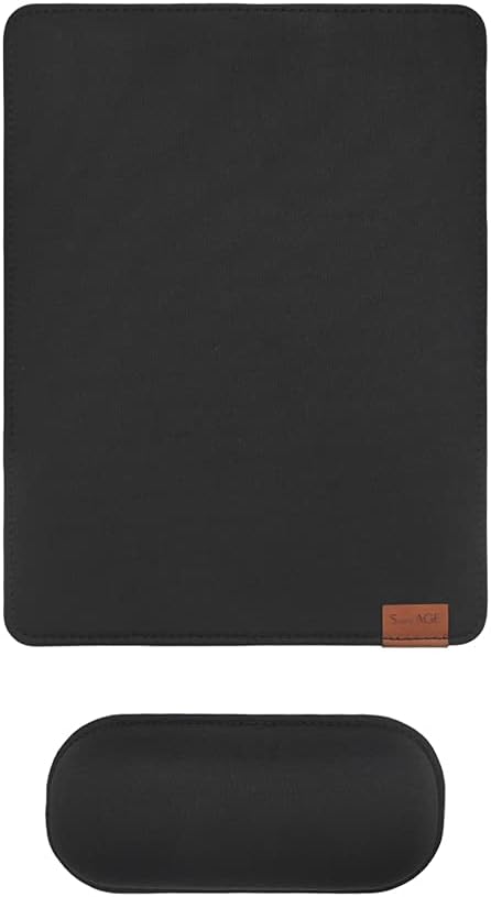 SenseAGE Mousepad mit Abnehmbarer Handauflage, Ergonomisches Mauspad mit atmungsaktivem Handpolster