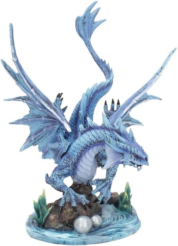 Nemesis Now Anne Stokes Wasserdrache für Erwachsene, 31 cm, Kunstharz, Blau