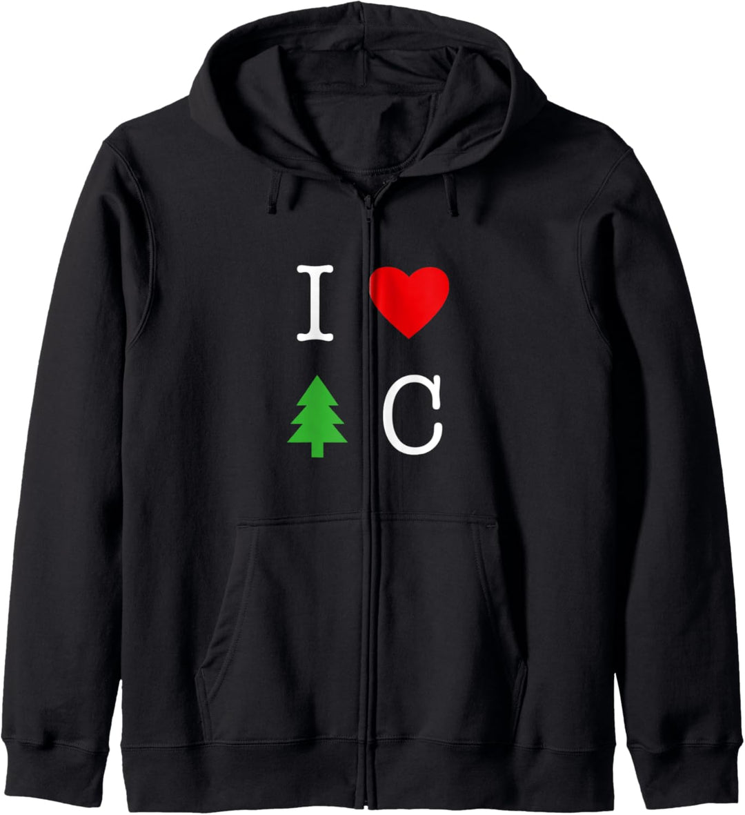 i love wooden city - Wald Souvenir - Holzstadt Kapuzenjacke