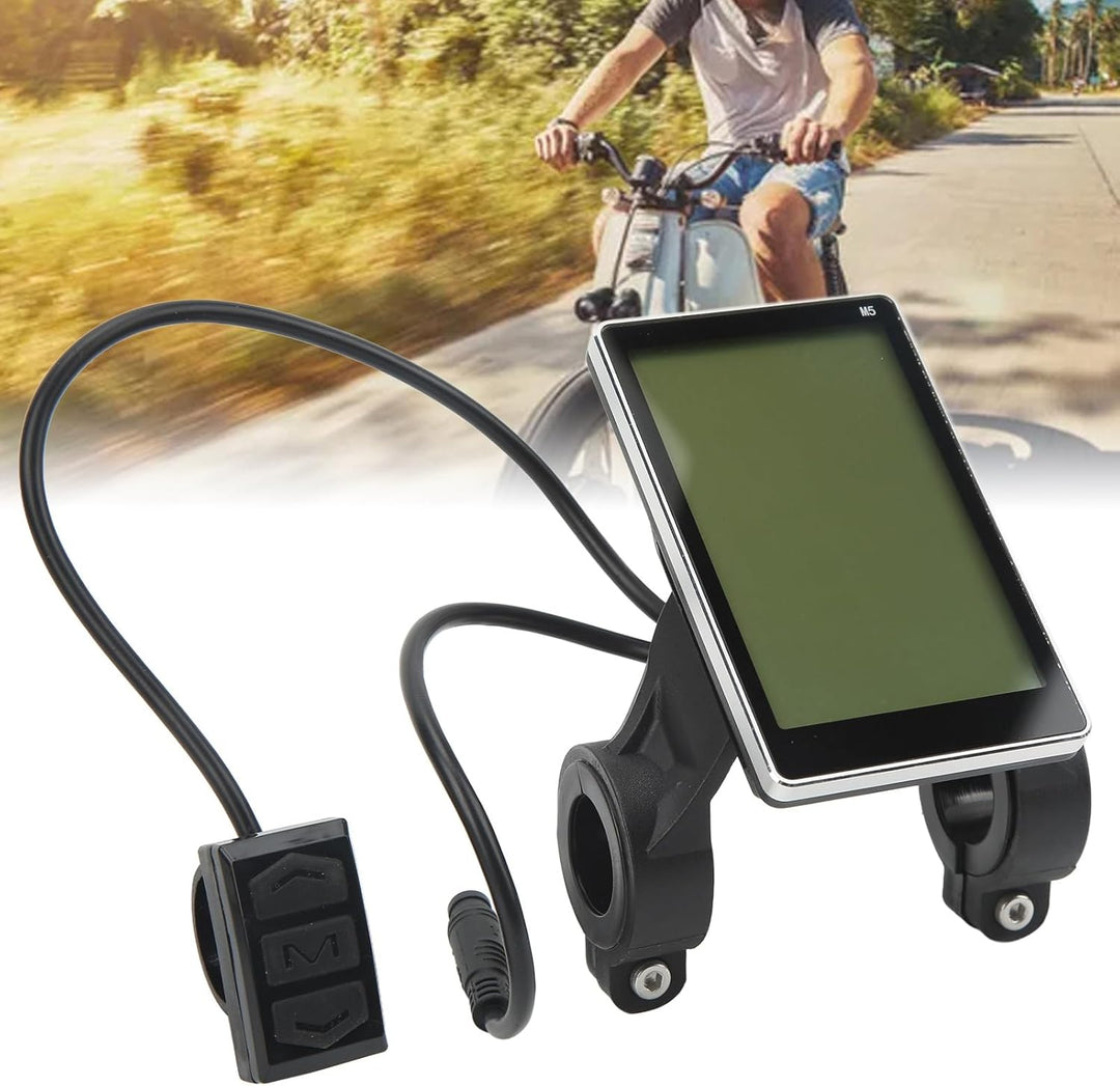 Elektrofahrradanzeige, Elektrofahrrad M5 LCD -Display Wasserdichtes Stecker Panel Elektrische Scoote