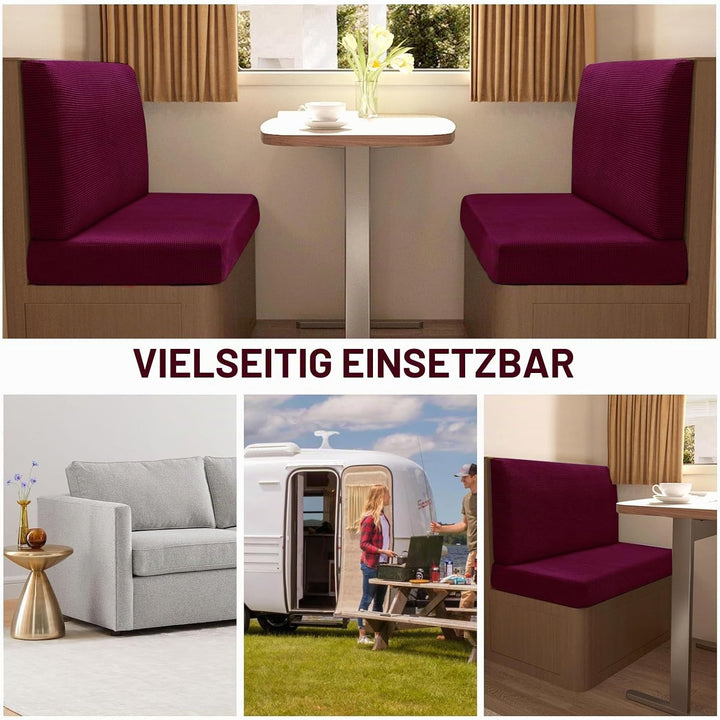 MeYuxg 2 Stück Wohnmobil Esstischkissenbezüge (1 Set), Sitzbezüge Wohnmobil,Waschbar Überzügen Sofak