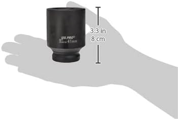 US PRO B1360 12 Stück 3/4 Zoll Dr Metric Cr-V Deep Impact Stecknüsse 6-polig, 0,01 V