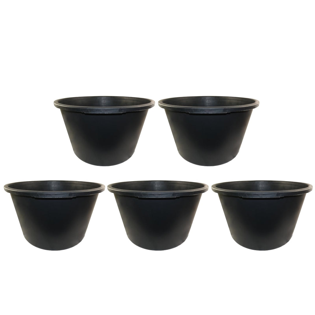 5X Mörtelkübel DEWEPRO® - Mörteleimer - Mörtelwanne - Baueimer - Mörtelkasten für Garten und Baustel