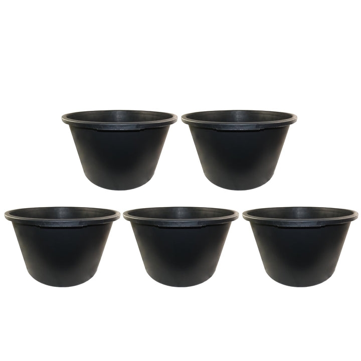 5X Mörtelkübel DEWEPRO® - Mörteleimer - Mörtelwanne - Baueimer - Mörtelkasten für Garten und Baustel